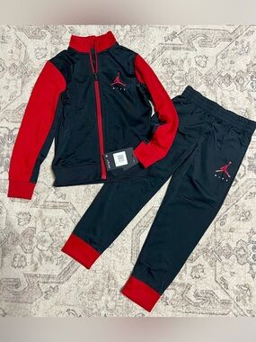 Toddler Boys Jumpman By Nike Tricot Jacket and Pants, 2 Piece Set 85A722-023